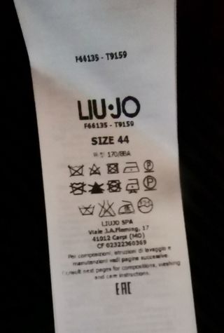 Liu Jo abito corto nero taglia 44
