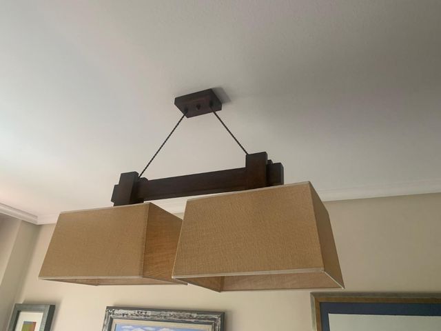 Lámpara de techo de madera