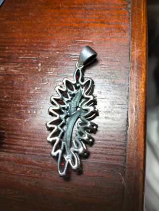 Colgante plata y granates
