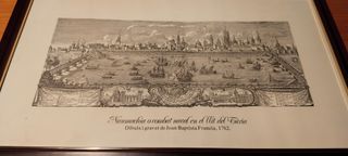 Antigua Lámina Solo, Rio Turia a su paso por Valen