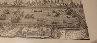 Antigua Lámina Solo, Rio Turia a su paso por Valen