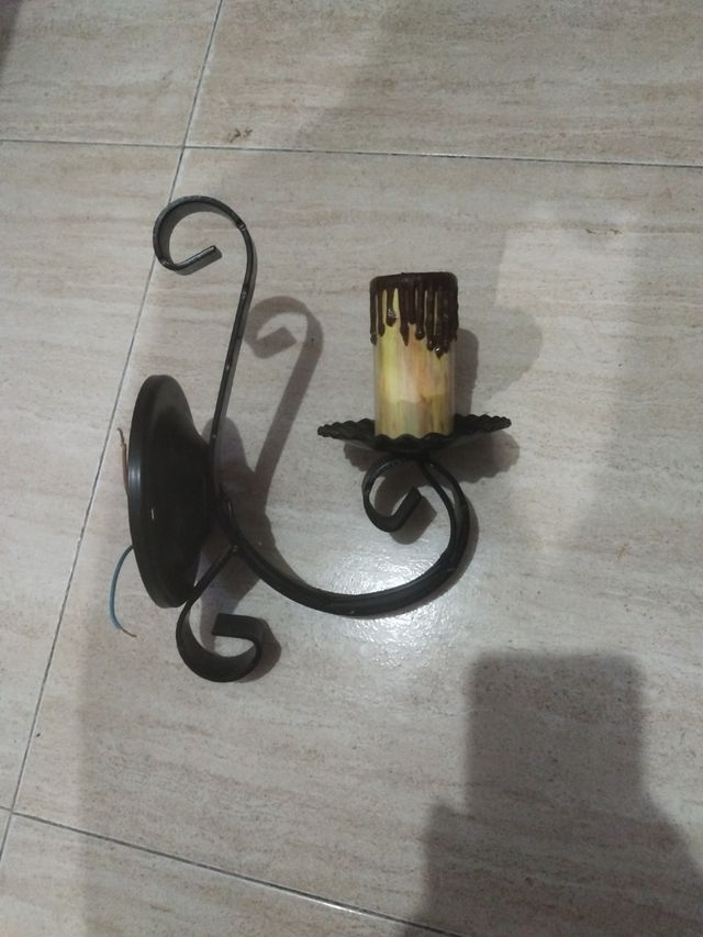 Aplique vela pared
