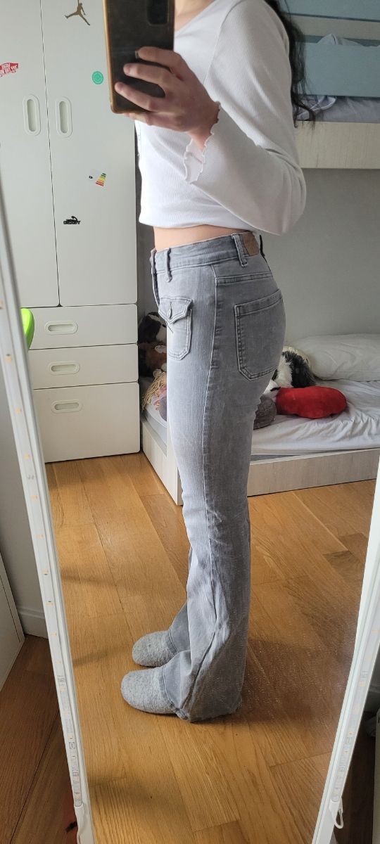 Vaqueros campana grises Green Coast