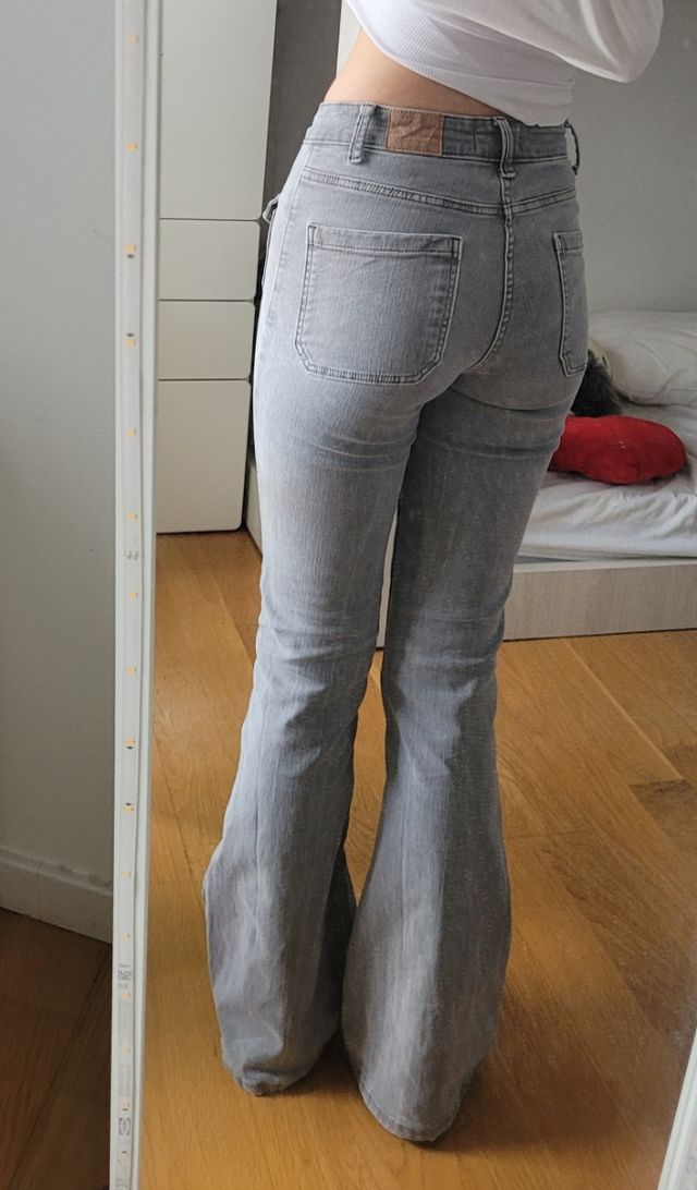 Vaqueros campana grises Green Coast