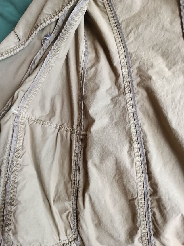 Trench gabardina verde kaki