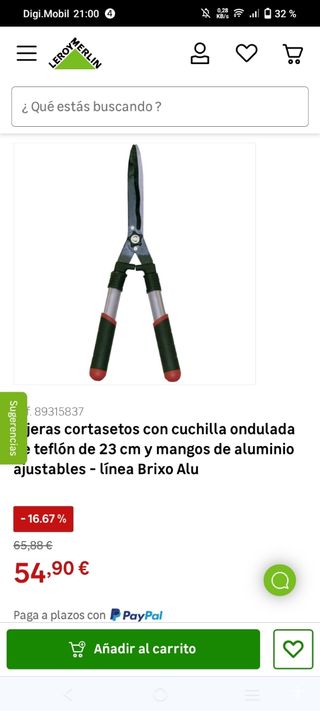 Tijeras cortasetos nuevas BRIXO