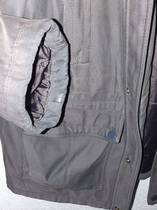 Parka hombre azul-grisáceo 56