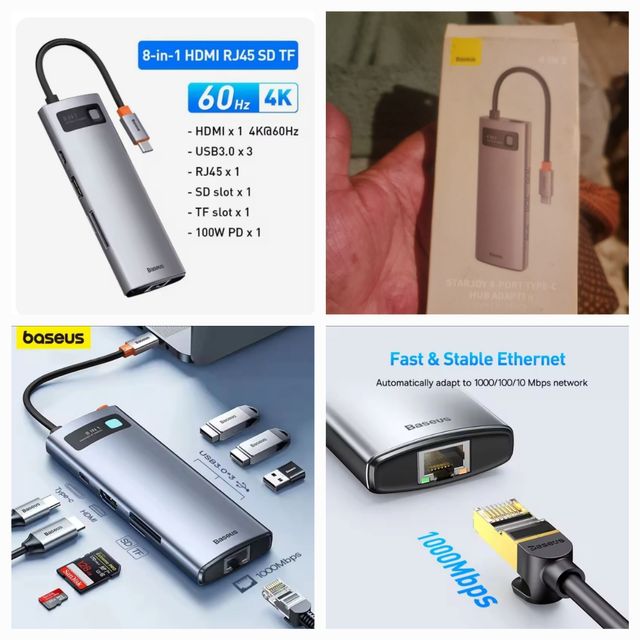 DOCKING STATION 8en1 USB TYPE-C MODELO 2