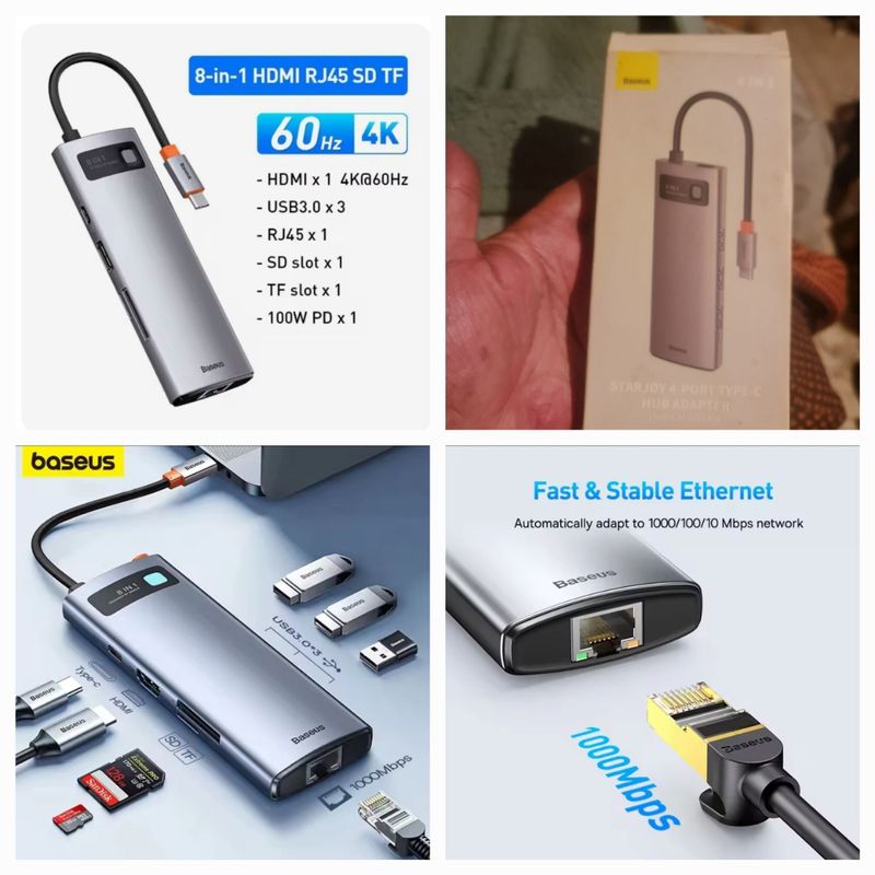 DOCKING STATION 8en1 USB TYPE-C MODELO 2
