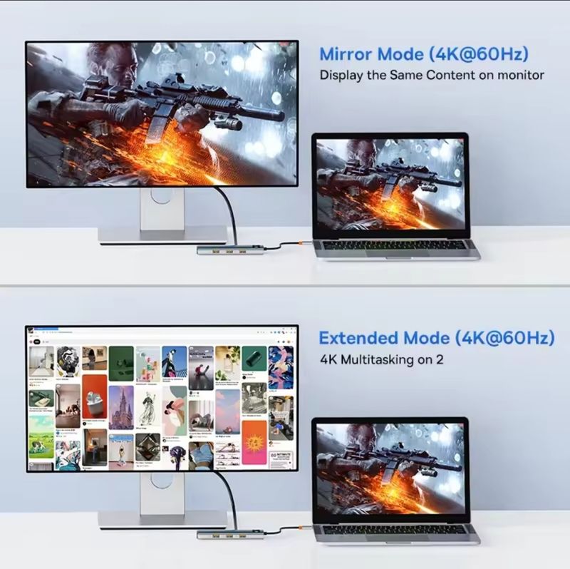 DOCKING STATION 8en1 USB TYPE-C MODELO 2 afbeelding 4