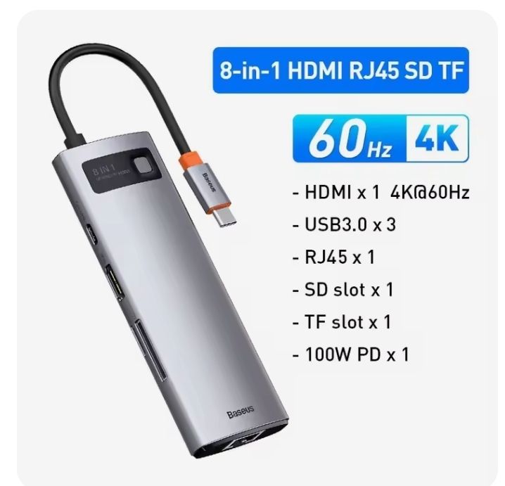 DOCKING STATION 8en1 USB TYPE-C MODELO 2 afbeelding 8