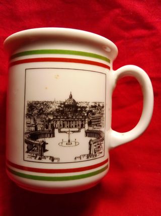 Tazzina souvenir Roma ceramica kronester Bavaria