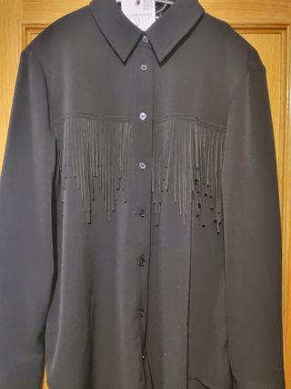 Camisa flecos zara