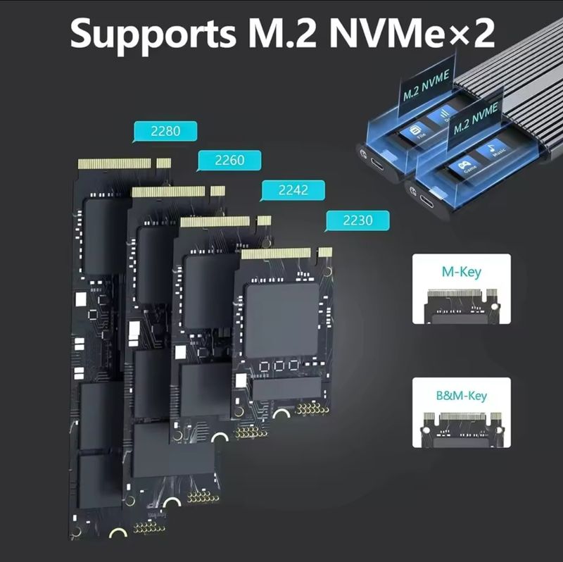 Carcasa SSD M2 NVME (DOBLE) FUENGIROLA afbeelding 5