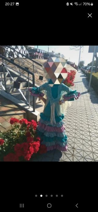 Traje flamenca gitana niña