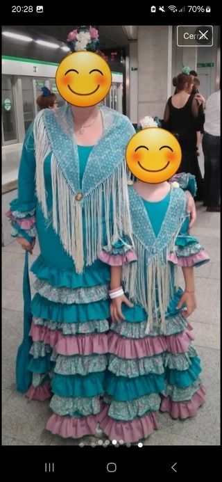 Traje flamenca gitana niña
