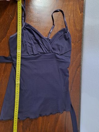Top vintage L misure all'interno spalline sottili