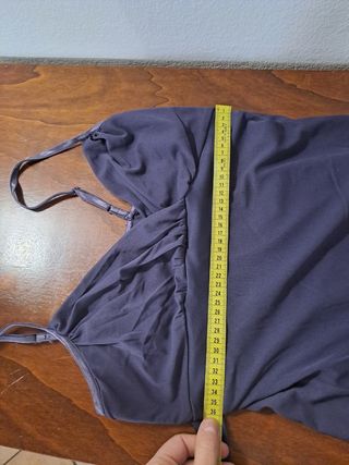 Top vintage L misure all'interno spalline sottili