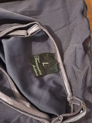 Top vintage L misure all'interno spalline sottili
