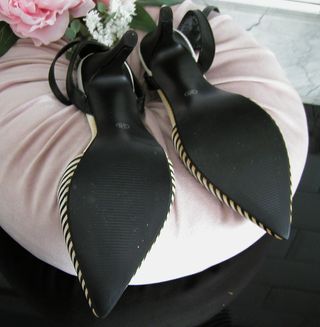 Zapatos tacón vintage pulsera tobillo no 38