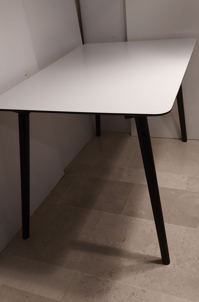 Mesa cocina o comedor blanca 120x80x75