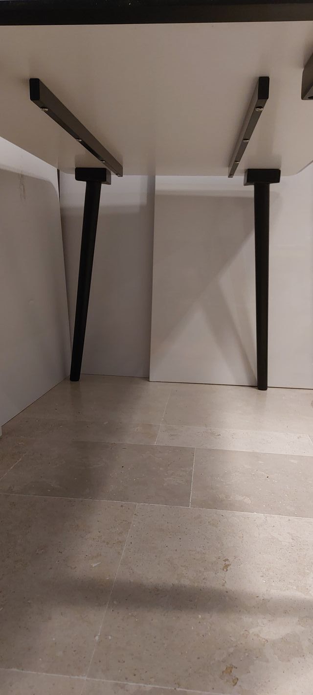 Mesa cocina o comedor blanca 120x80x75