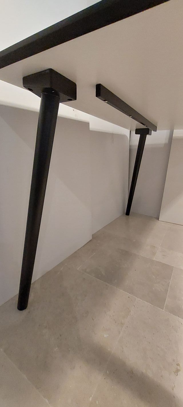 Mesa cocina o comedor blanca 120x80x75