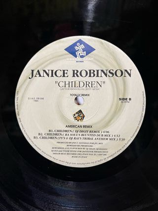 Janice Robinson "Children (Totally Remix)" vinile