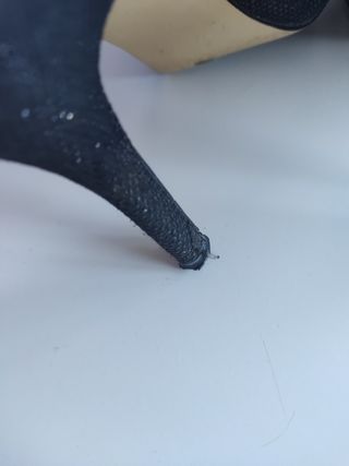 Sandalias de tacón, con brillo