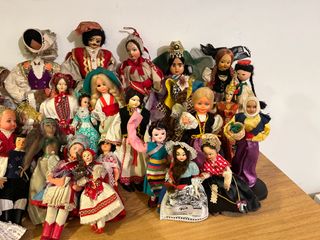 Lotto 30 bamboline souvenir