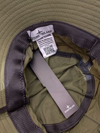 Gorro Sombrero Stone Island Verde Militar bordado