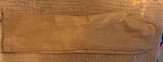 Pantalon recto piel beige T36