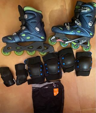 Patines de linea con set protección incluido