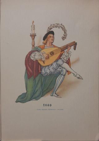 Cartoline vintage illustrate dal 1300 al 1900