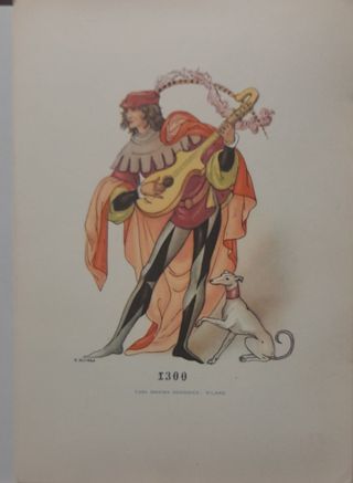 Cartoline vintage illustrate dal 1300 al 1900