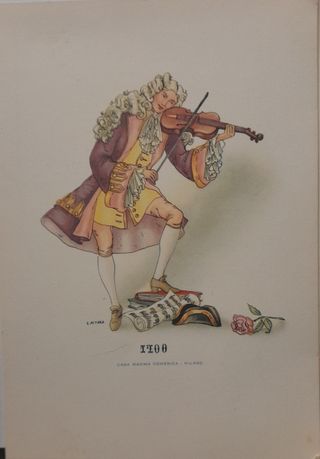 Cartoline vintage illustrate dal 1300 al 1900