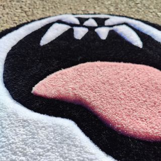 Tappeto Super Mario fantasmino fatto a mano