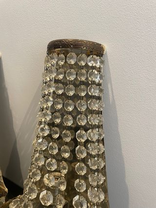 Apliques antigos de cristal