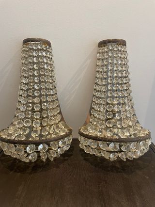 Apliques antigos de cristal