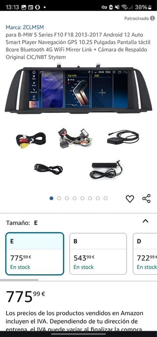 Pantalla Android BMW