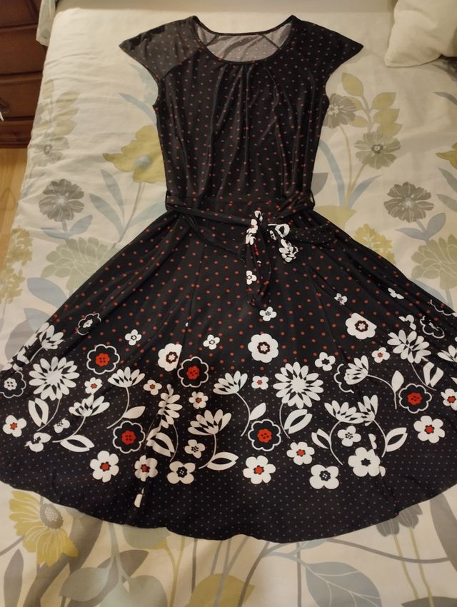 Vestido elástico midi