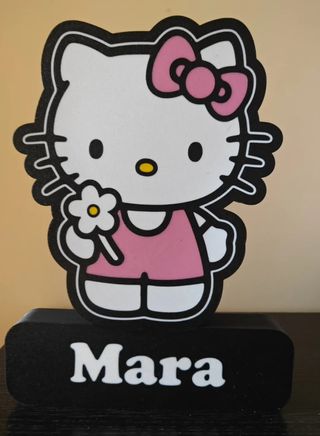 led Hello Kitty nombre personalizado