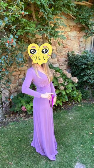 Nuevo Vestido de invitada de boda lila - otoño 