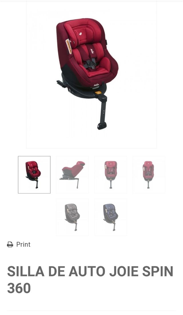 Asiento Coche Bebé Joie