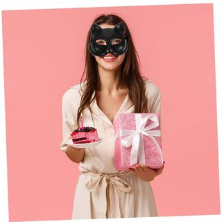Máscara Gatúbela Talla única ajustable Gata Negra