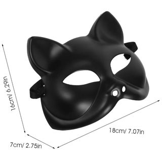 Máscara Gatúbela Talla única ajustable Gata Negra
