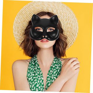 Máscara Gatúbela Talla única ajustable Gata Negra