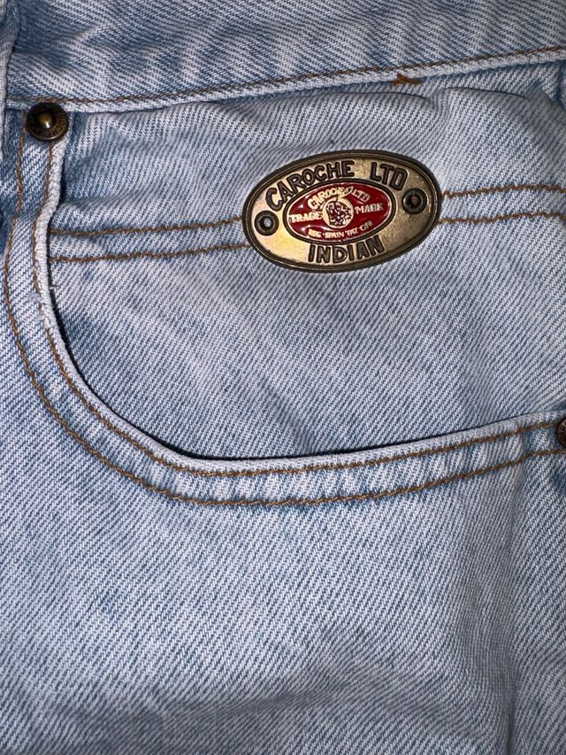 Vaquero vintage marca Caroche con bleach art