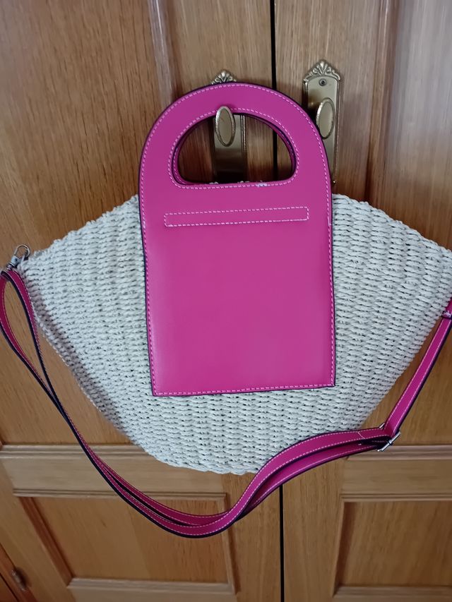 Bolso cesta rafia