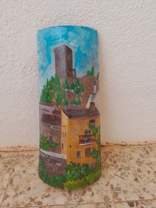 Teja paisaje pueblo Villel
